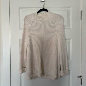 Kendall + Kylie Knit Cream Women's Sweater